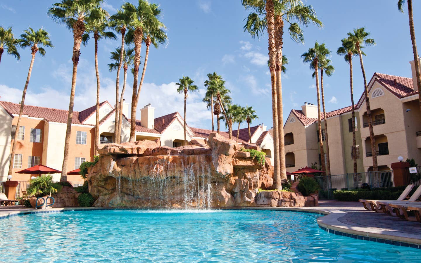 Watering Hole pool at Desert Club Resort in Las Vegas, Nevada.