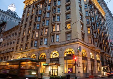 Exterior image of our New Orleans resort in the twilight hour.