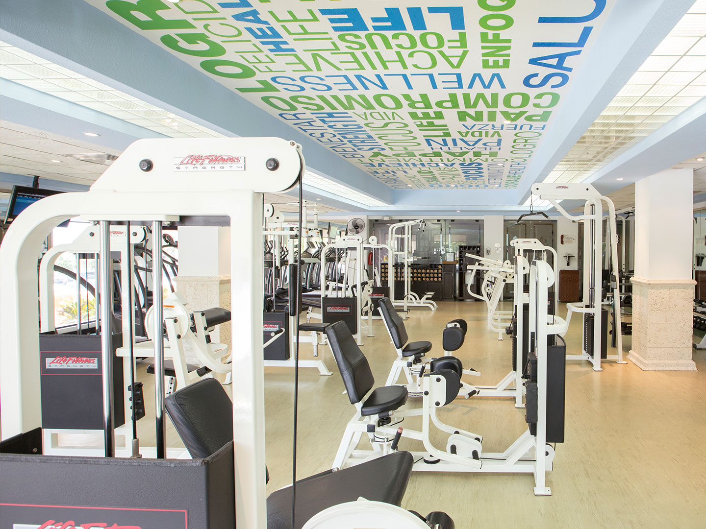 Fitness Center at Royal Sands Resort in Cancun, Mexico. 