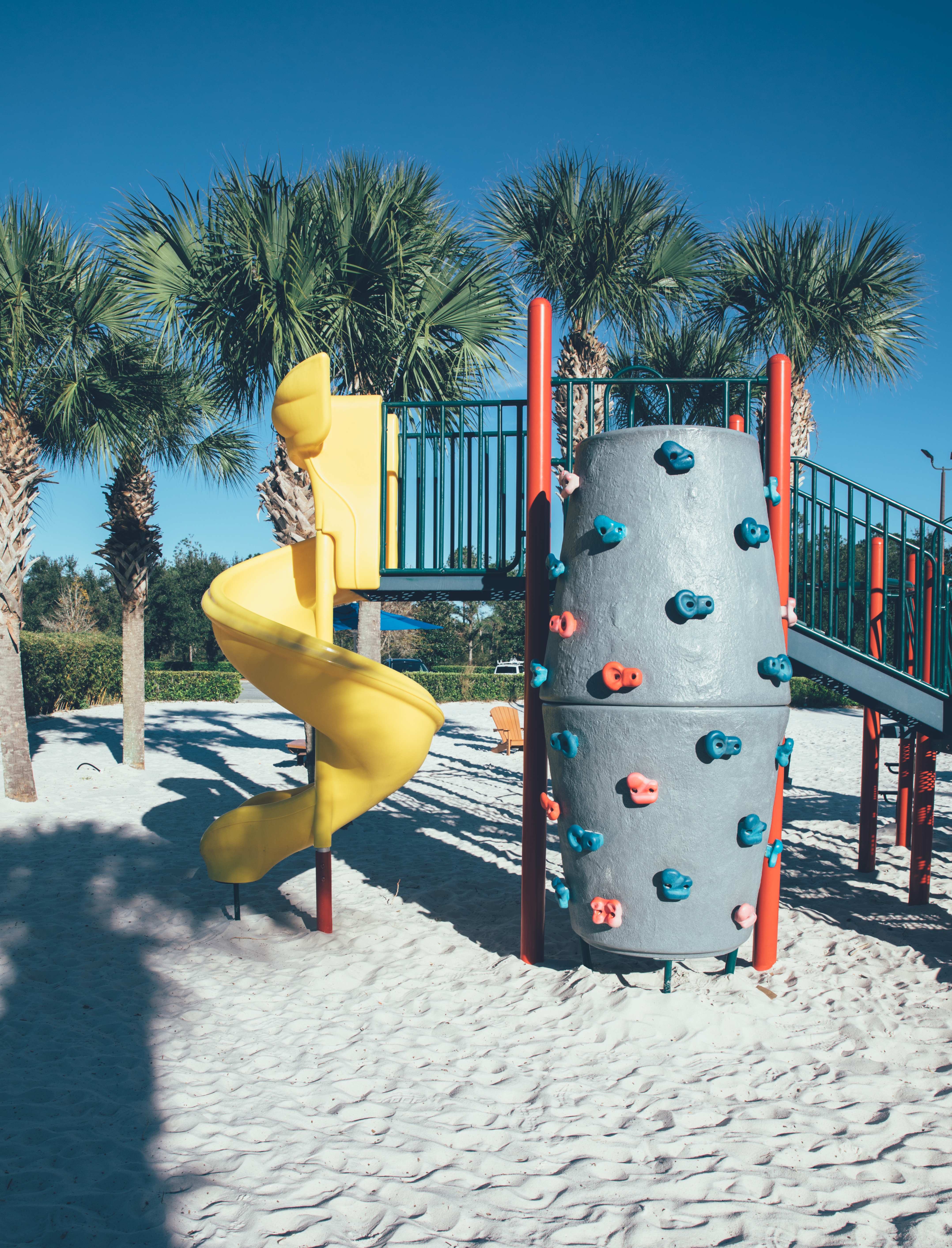 Children's playground in River Island at Orange Lake Resort near Orlando, Florida.
