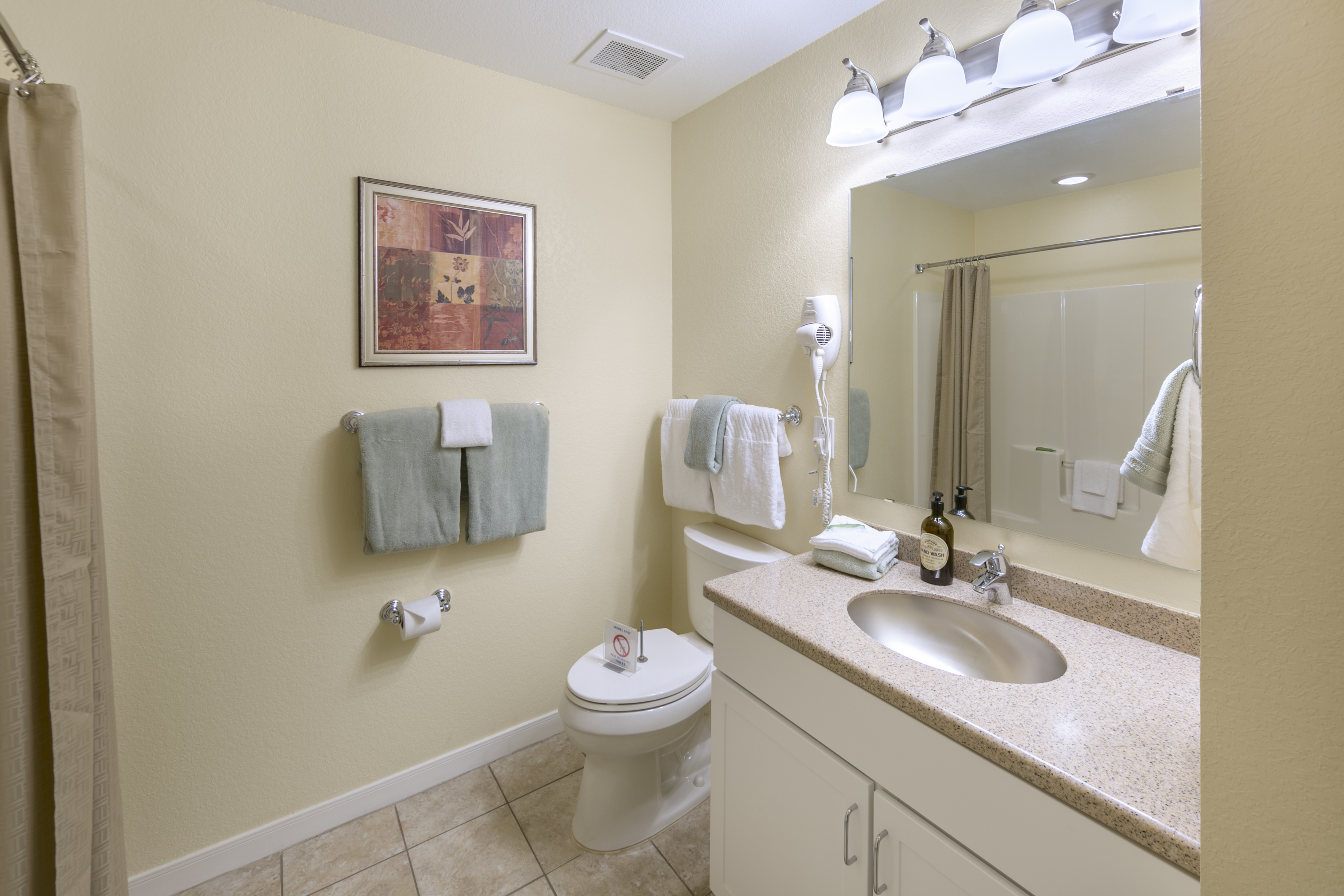 Bathroom in a three-bedroom villa at Villages Resort