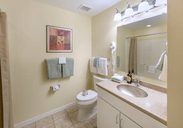 Bathroom in a three-bedroom villa at Villages Resort