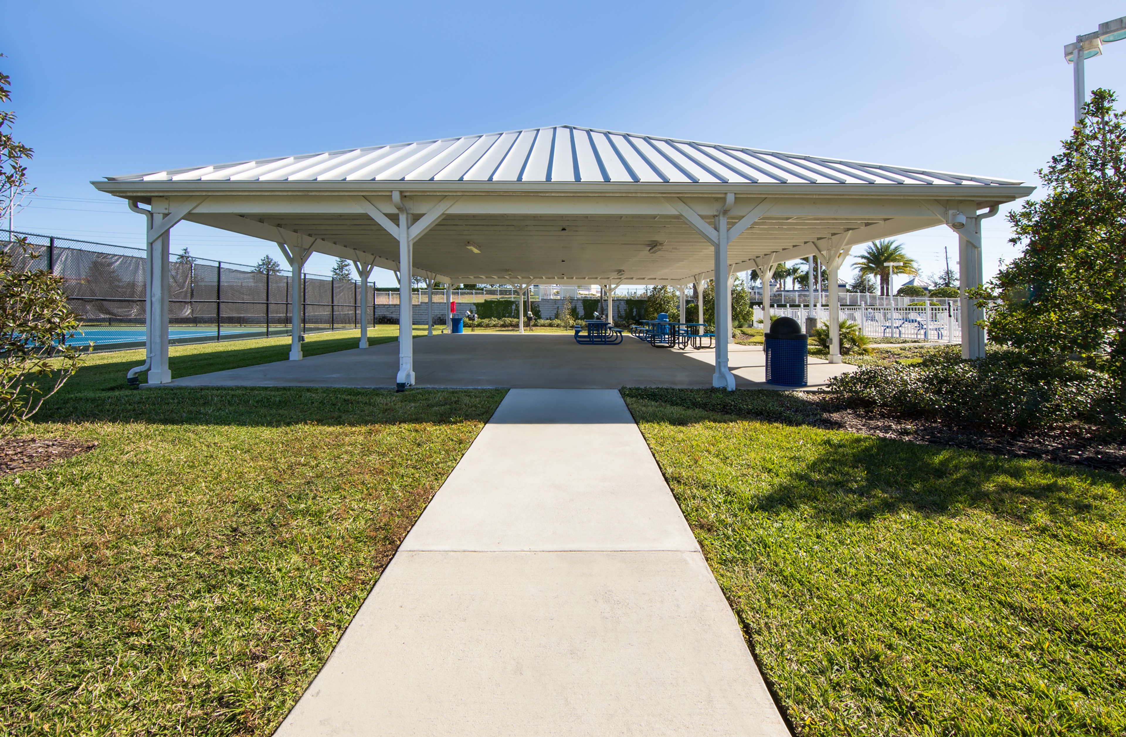 Outdoor pavilion at Orlando Breeze Resort in Florida.
