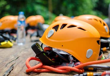 Image of ziplining wear at Lake Geneva Ziplines & Adventures near Lake Geneva Resort in Lake Geneva, WI.