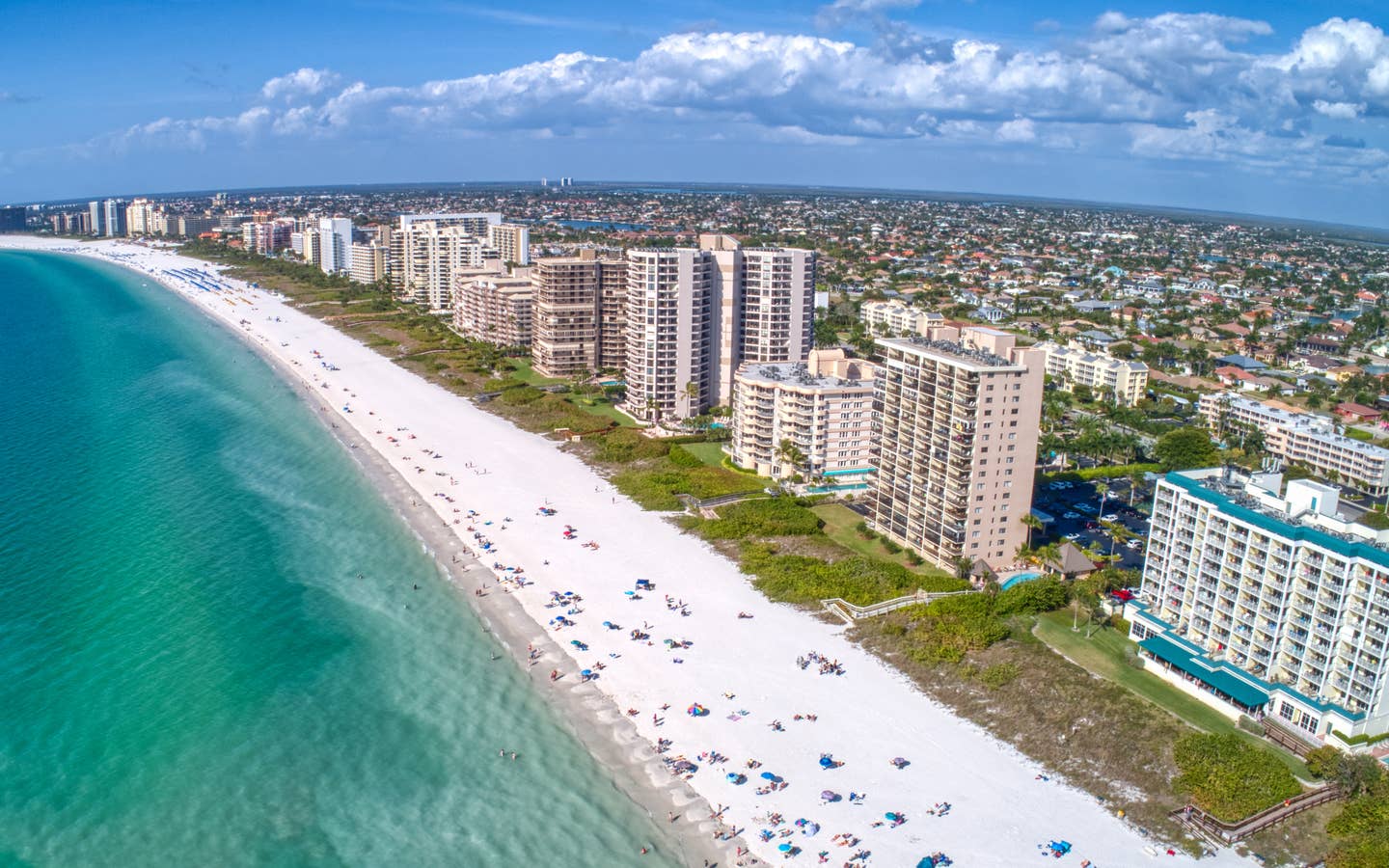 Aerial view of Marco Island, FL