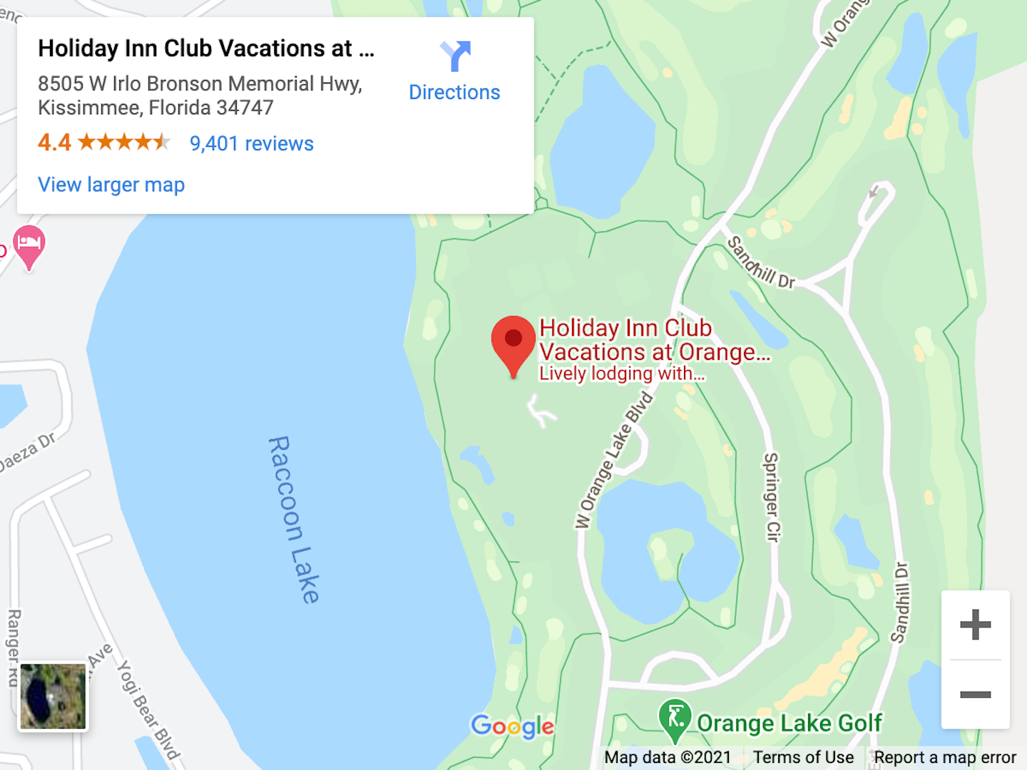 Orange Lake Resort Deals HolidayInnClub Com   Map Olr 