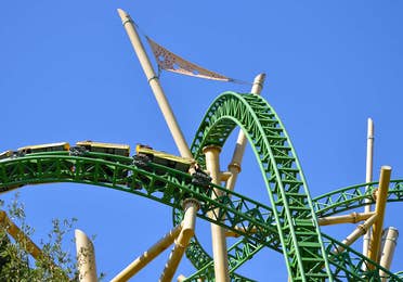 Rollercoaster at Busch Gardens Tampa, FL near Orange Lake Resort.