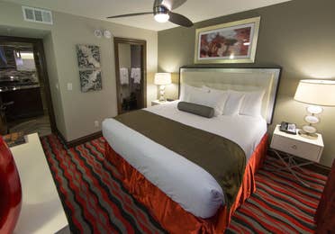 Bedroom in a two-bedroom Signature Villa at Desert Club Resort in Las Vegas