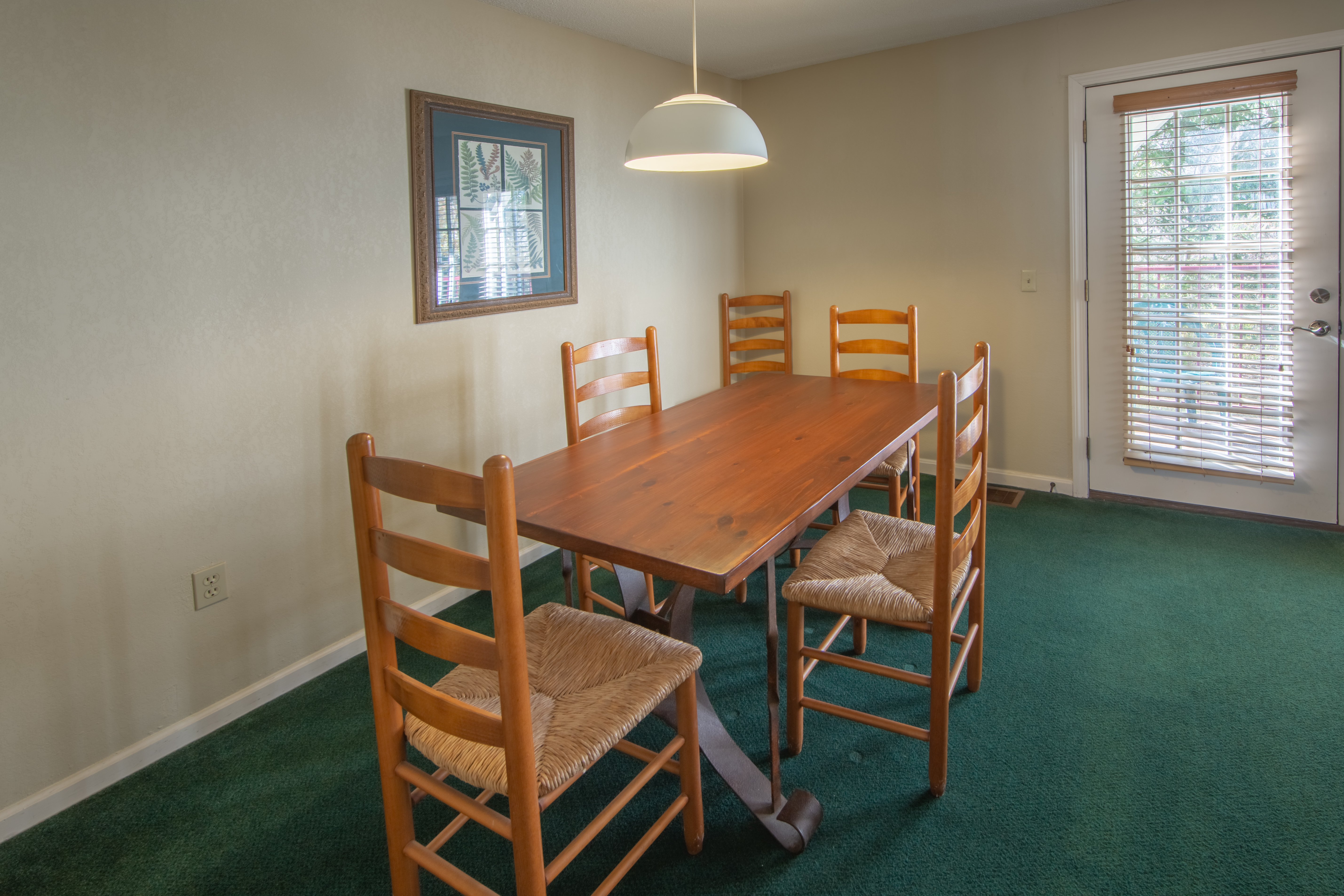Dining room in a Suite at Oak n' Spruce Resort in South Lee, Massachusetts