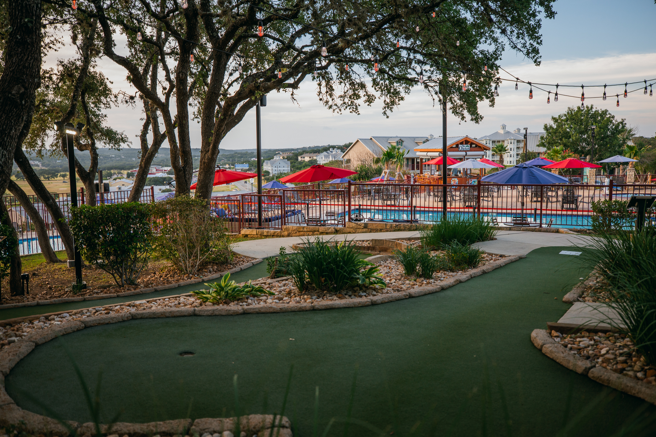 Mini golf course at Hill Country Resort in Canyon Lake, Texas.