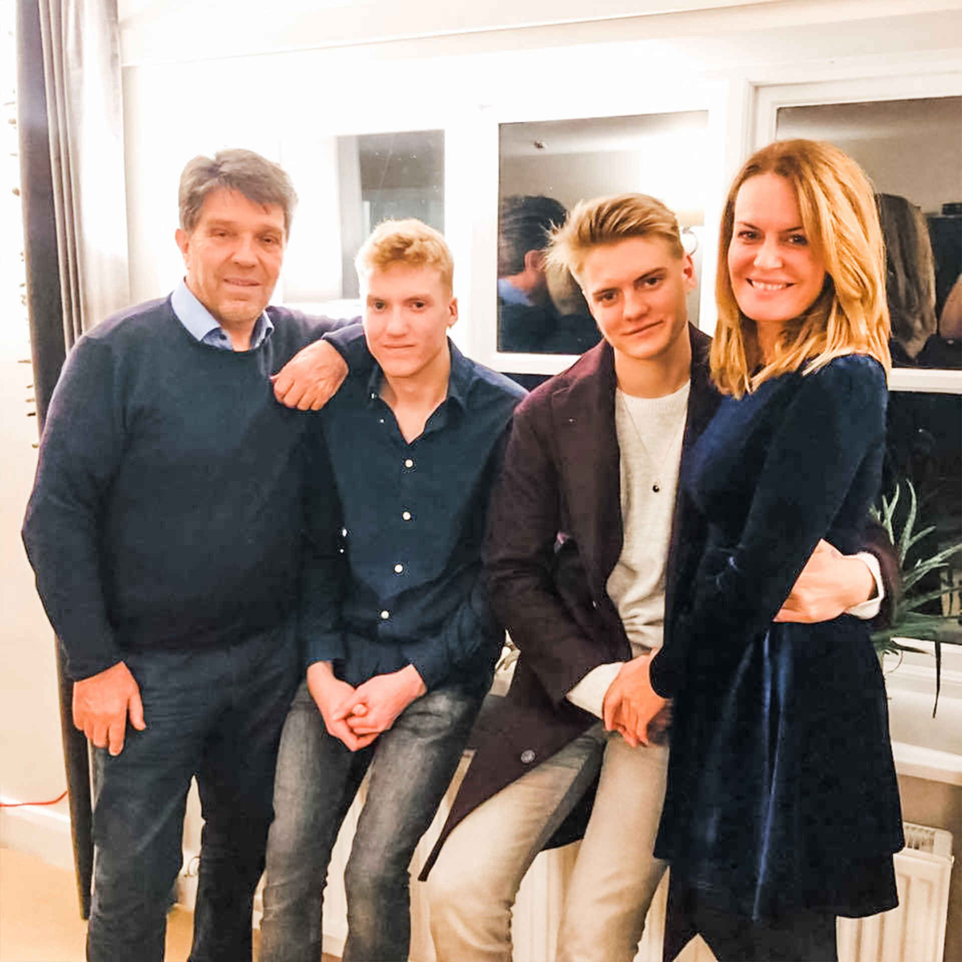 Featured Contributor, Ninka-Bernadette Mauritson (right) and her husband (left), and sons, Bertram (middle-left) and Melvin (middle-right).