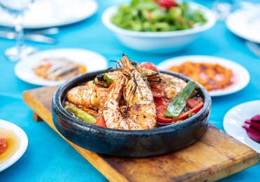 Stop by one of our casual poolside restaurant and enjoy some seafood options at Royal Sands Resorts in Cancun, Mexico.
