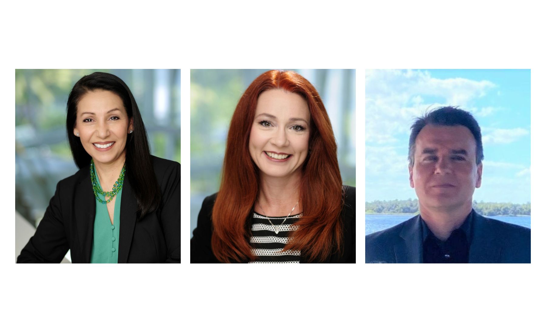 Headshots of Linda Beltran, Beth Womersley and Sven Scheffler