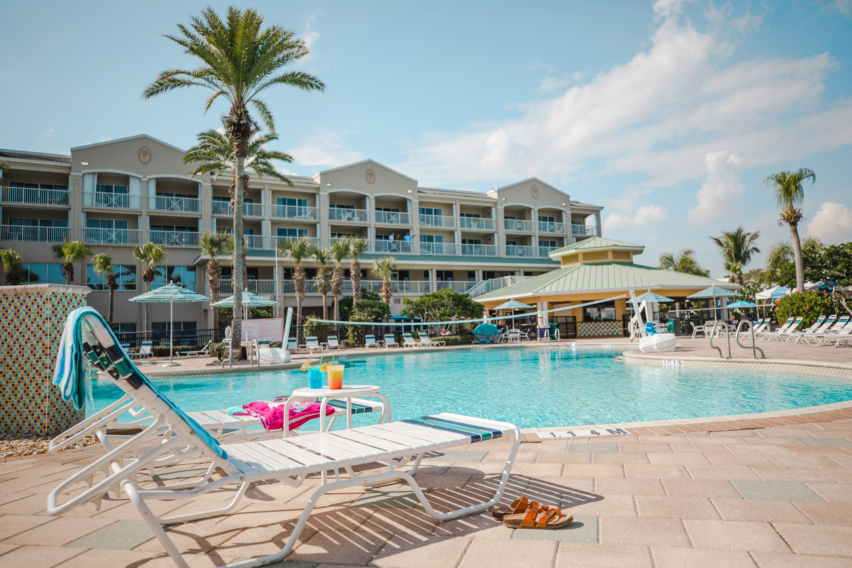 A view of our pool at Cape Canaveral Beach Resort.
