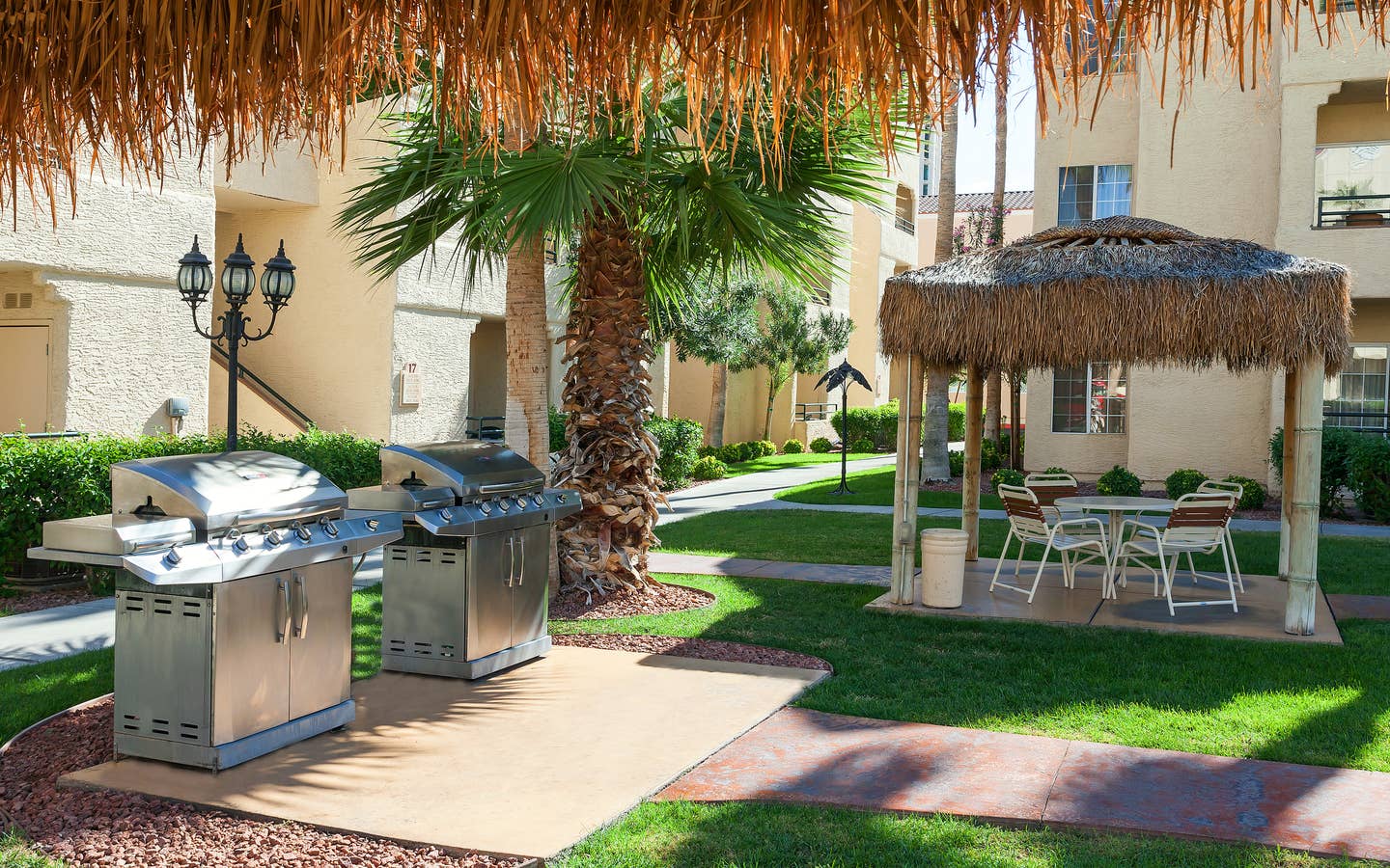 Barbecue grills at Desert Club Resort in Las Vegas, Nevada.
