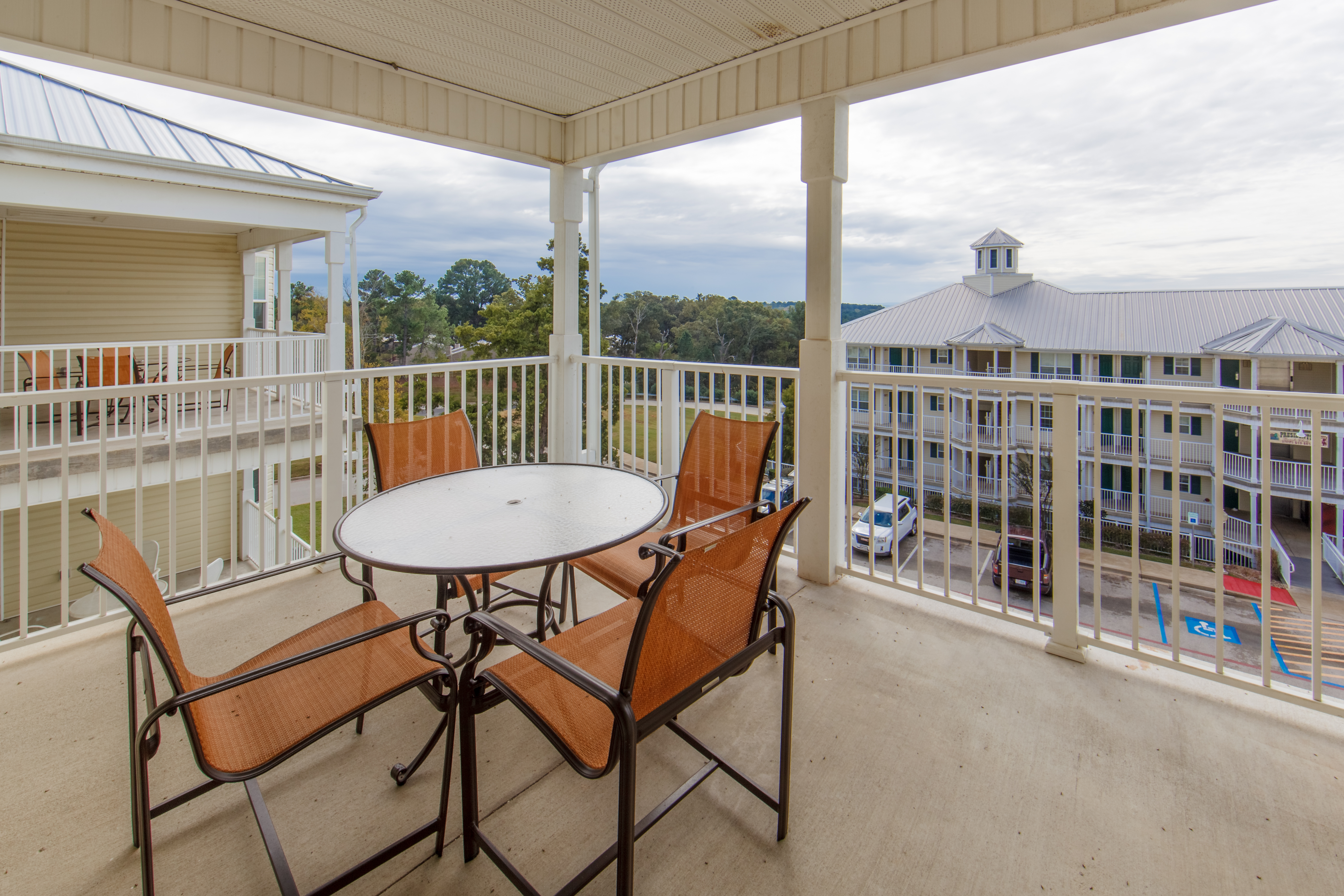 Balcony in a two-bedroom presidential villa at Villages Resort