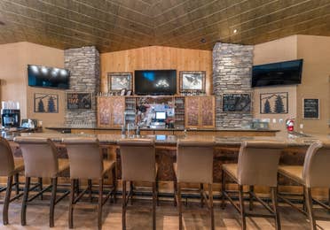 The Clubhouse bar at Tahoe Ridge Resort in Stateline, Nevada.