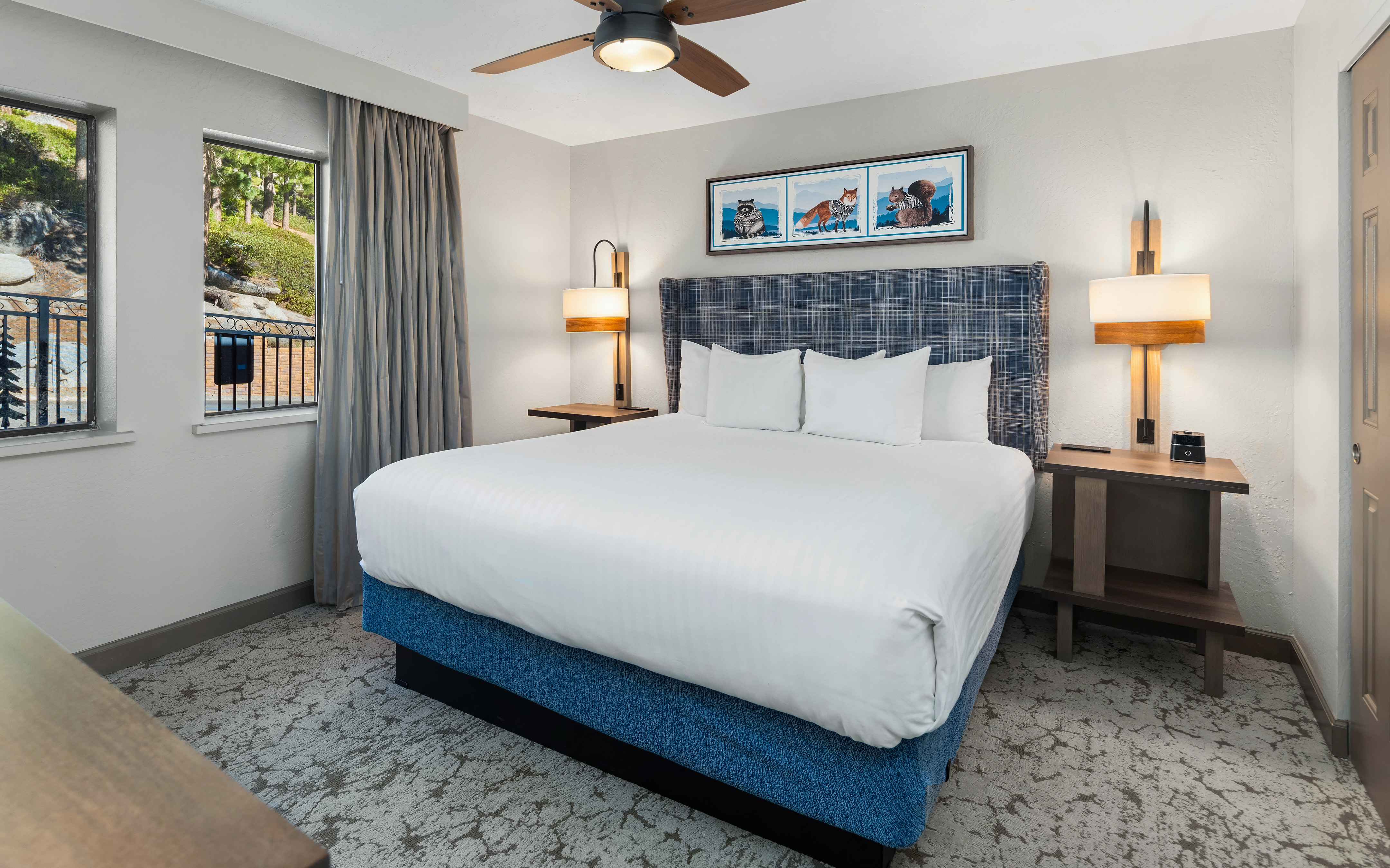 Bedroom in a Crest Pointe villa at Tahoe Ridge Resort
