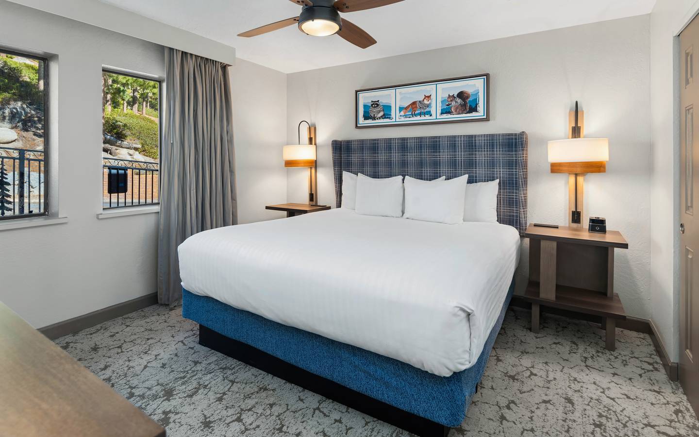 Bedroom in a Crest Pointe villa at Tahoe Ridge Resort