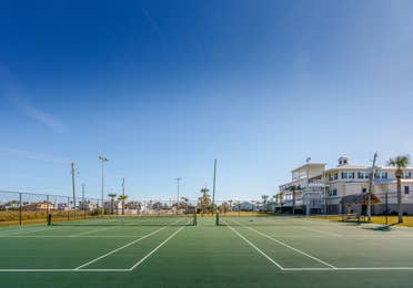 Tennis courts at Galveston Seaside Resort.