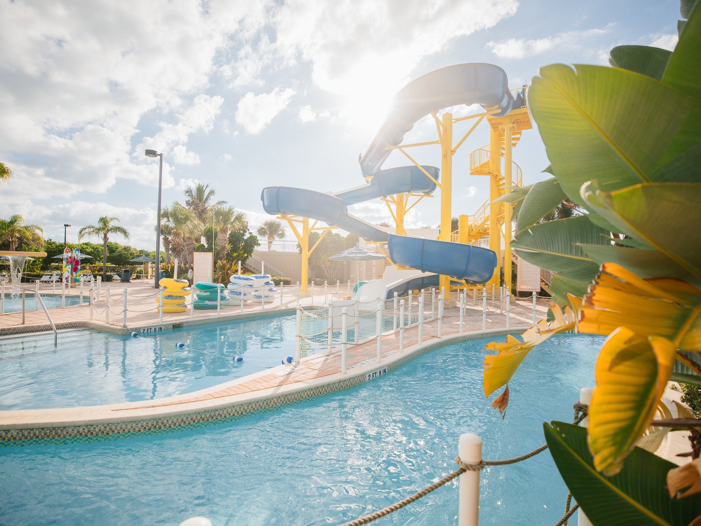Waterslide at Cape Canaveral Beach Resort in Florida.