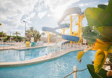 Waterslide at Cape Canaveral Beach Resort in Florida.