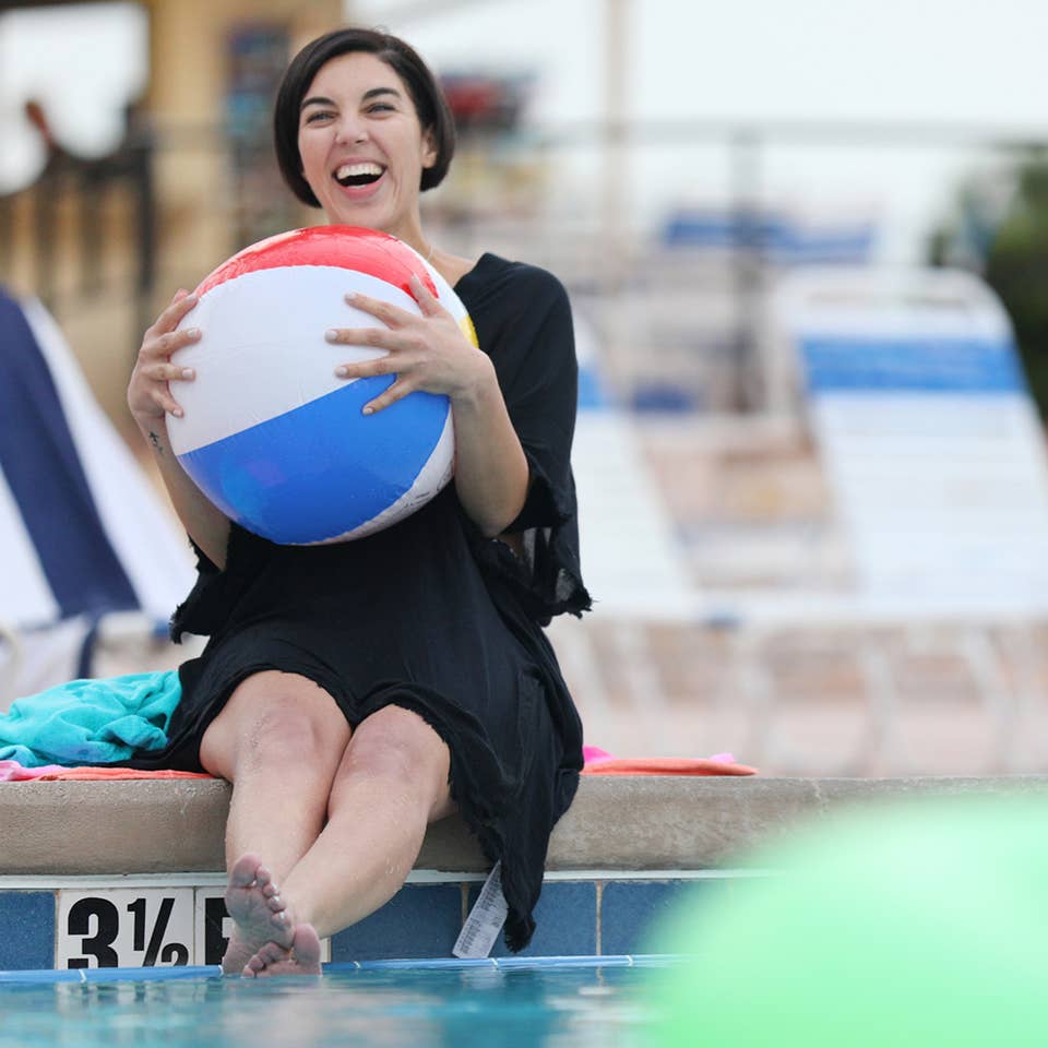 Outdoor pool at Oak n Spruce Resort in South Lee, Massachusetts.