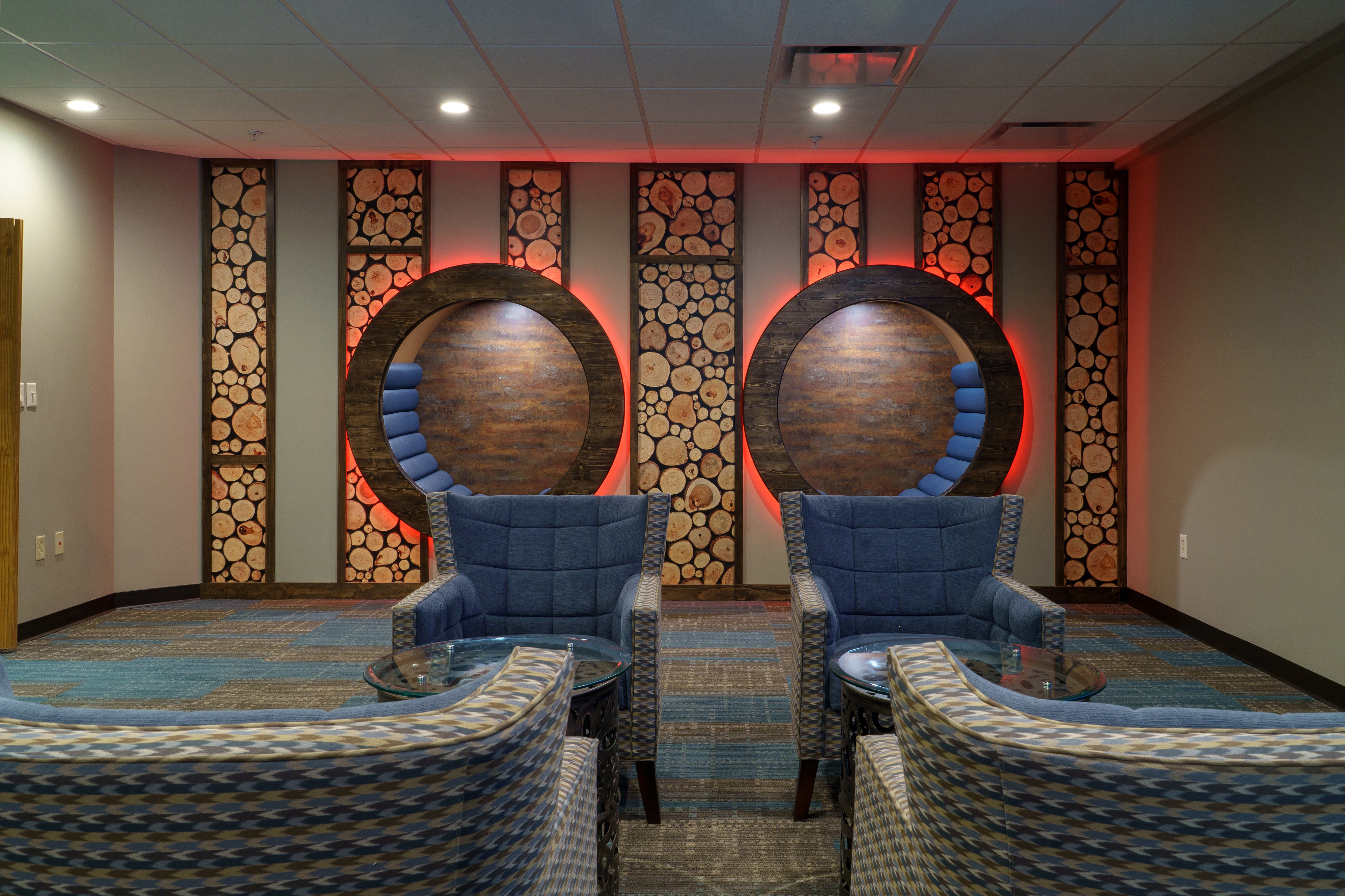 Activity center with chairs at Smoky Mountain Resort in Gatlinburg, TN.