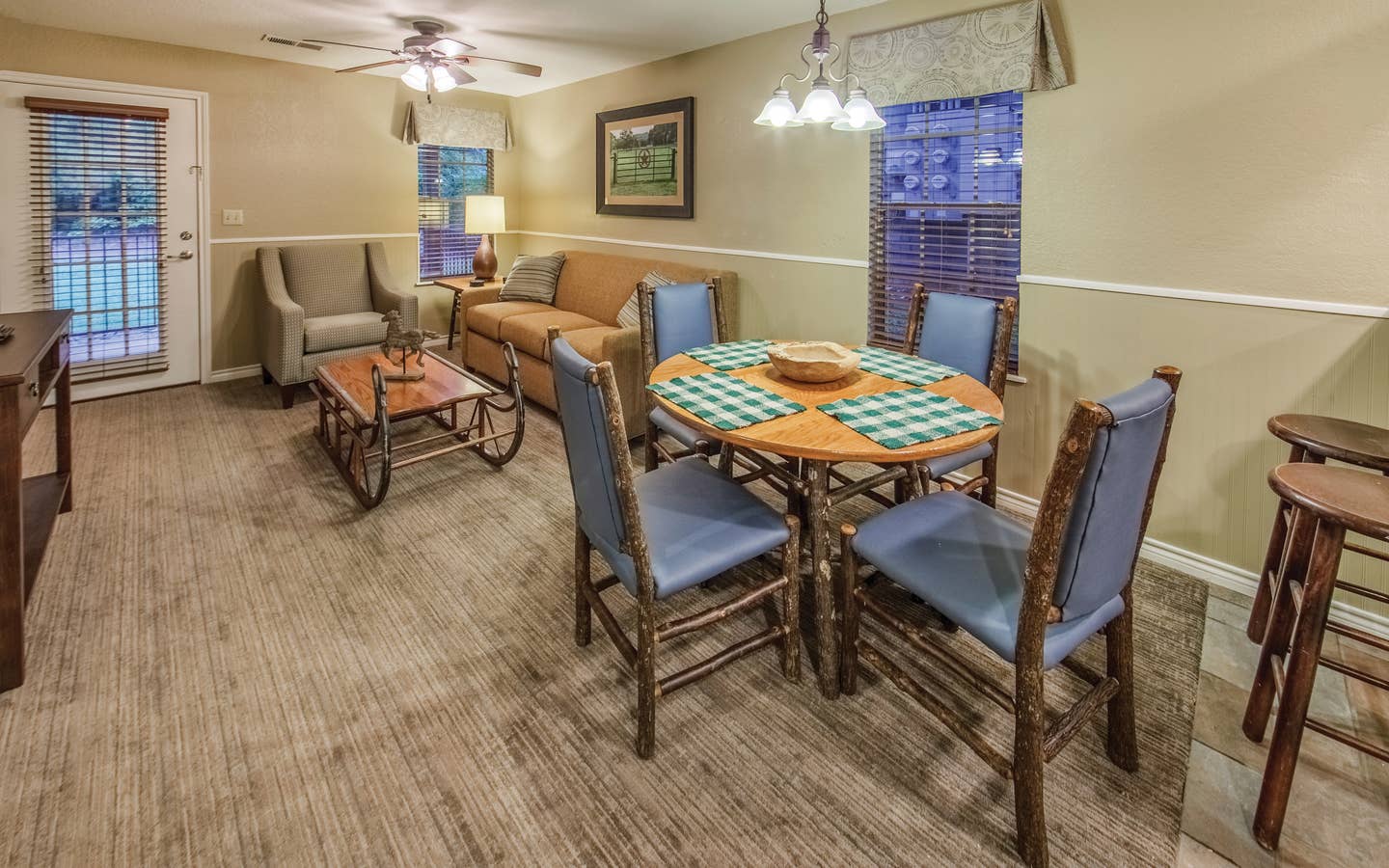 Dining room in a two-bedroom villa at Villages Resort