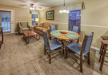 Dining room in a two-bedroom villa at Villages Resort