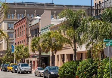 Strand Historic District near Galveston Seaside Resort.