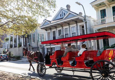 Royal Carriages tour around New Orleans, Louisiana