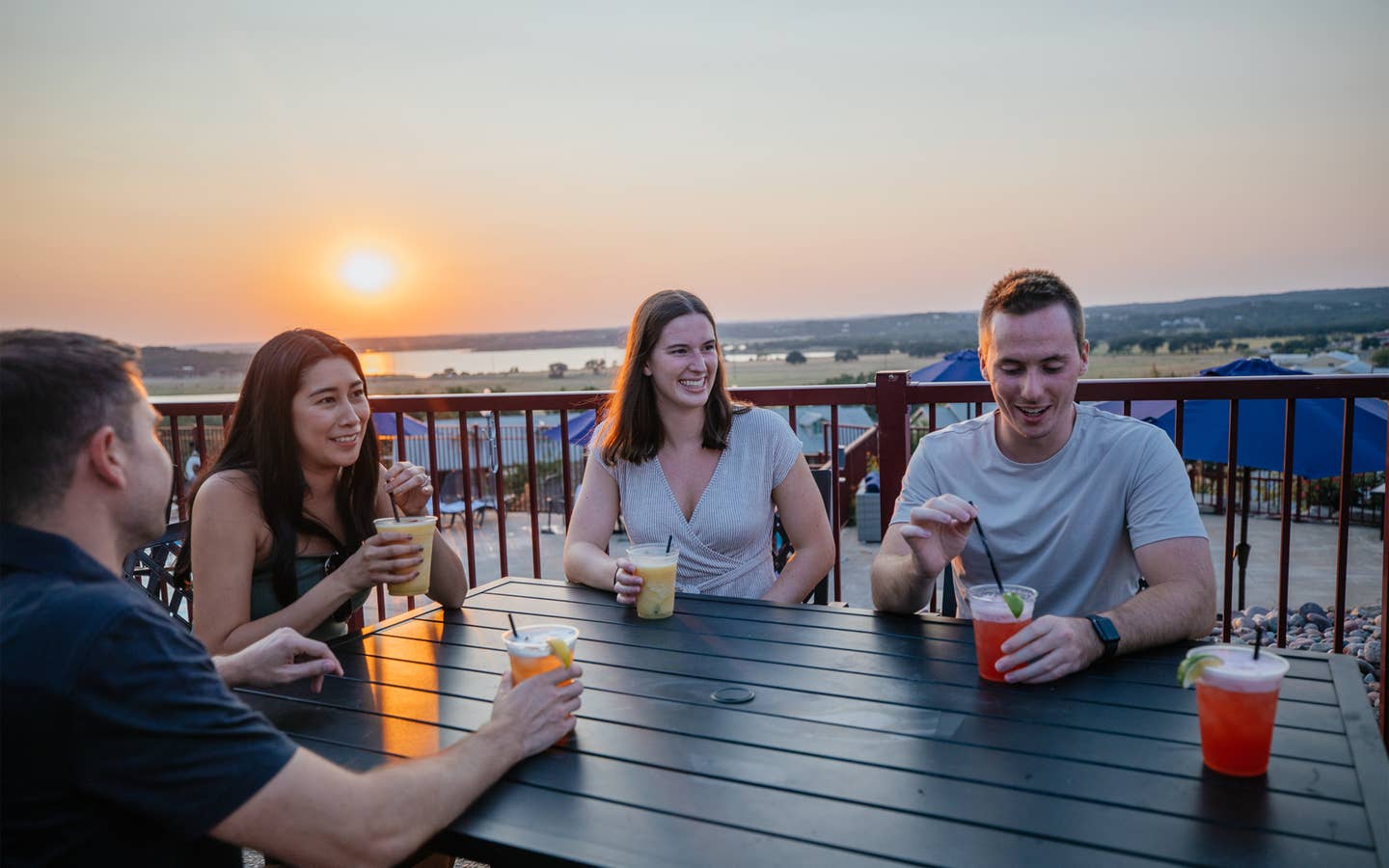 Sunset dinner at Hill Country Resort in Canyon Lake, Texas