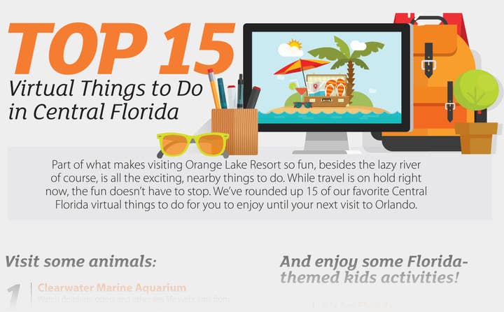 List of top 15 virtual things to do in Central Florida
