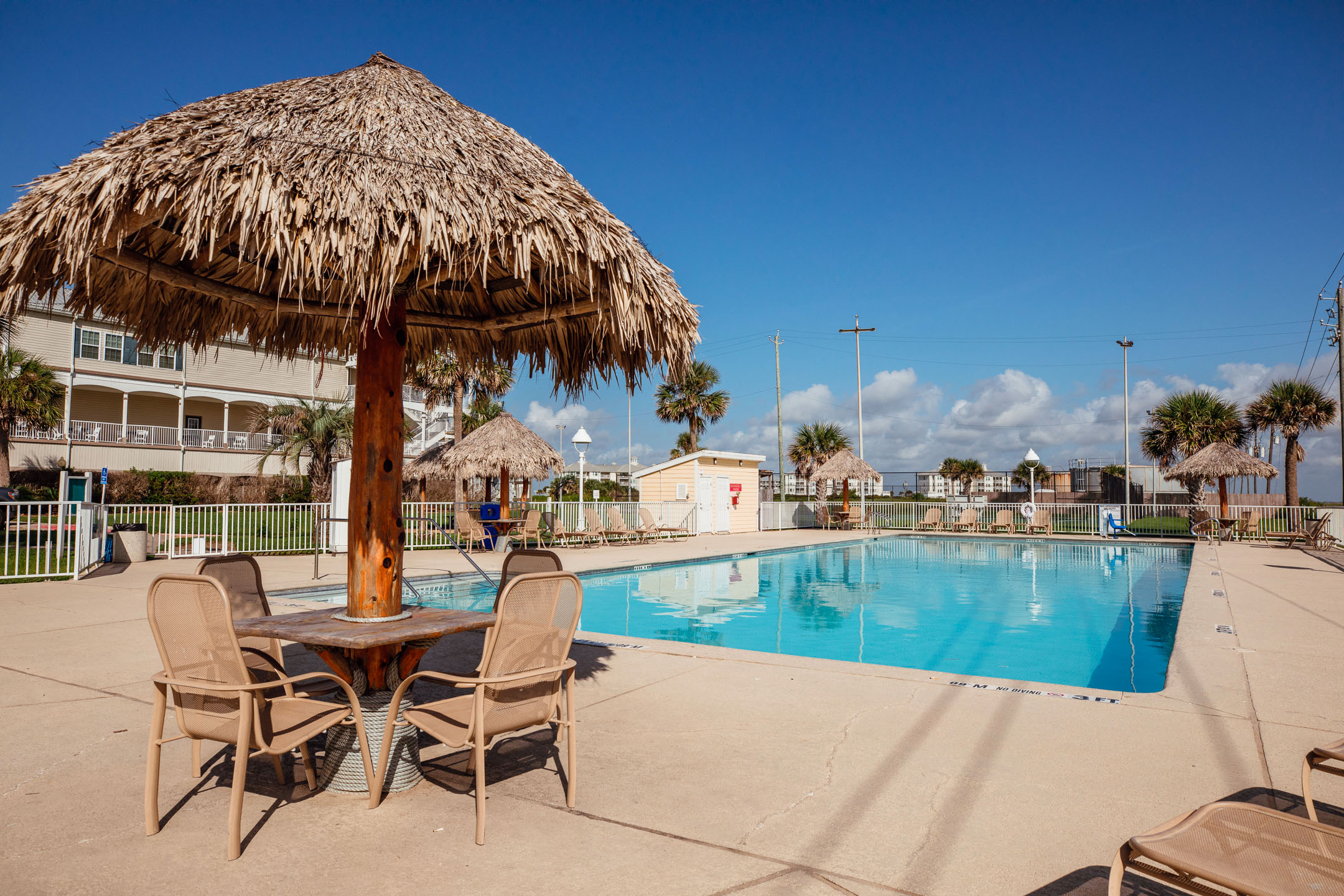Outdoor pool at Galveston Seaside Resort.