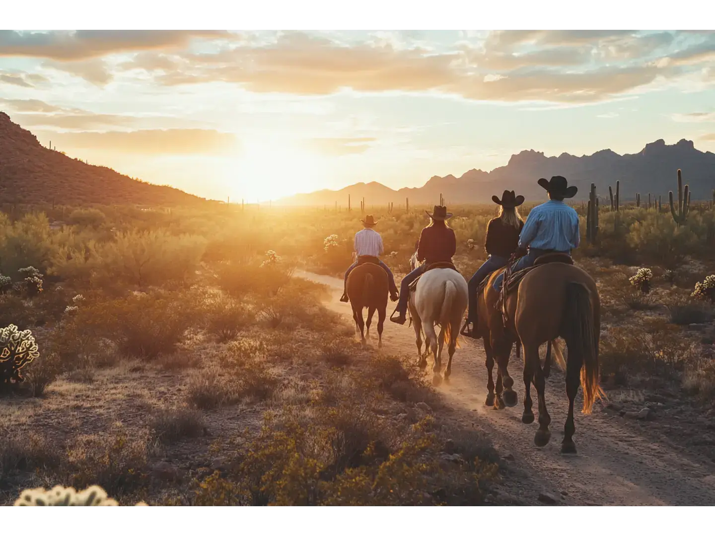Horseback Riding at Sunset