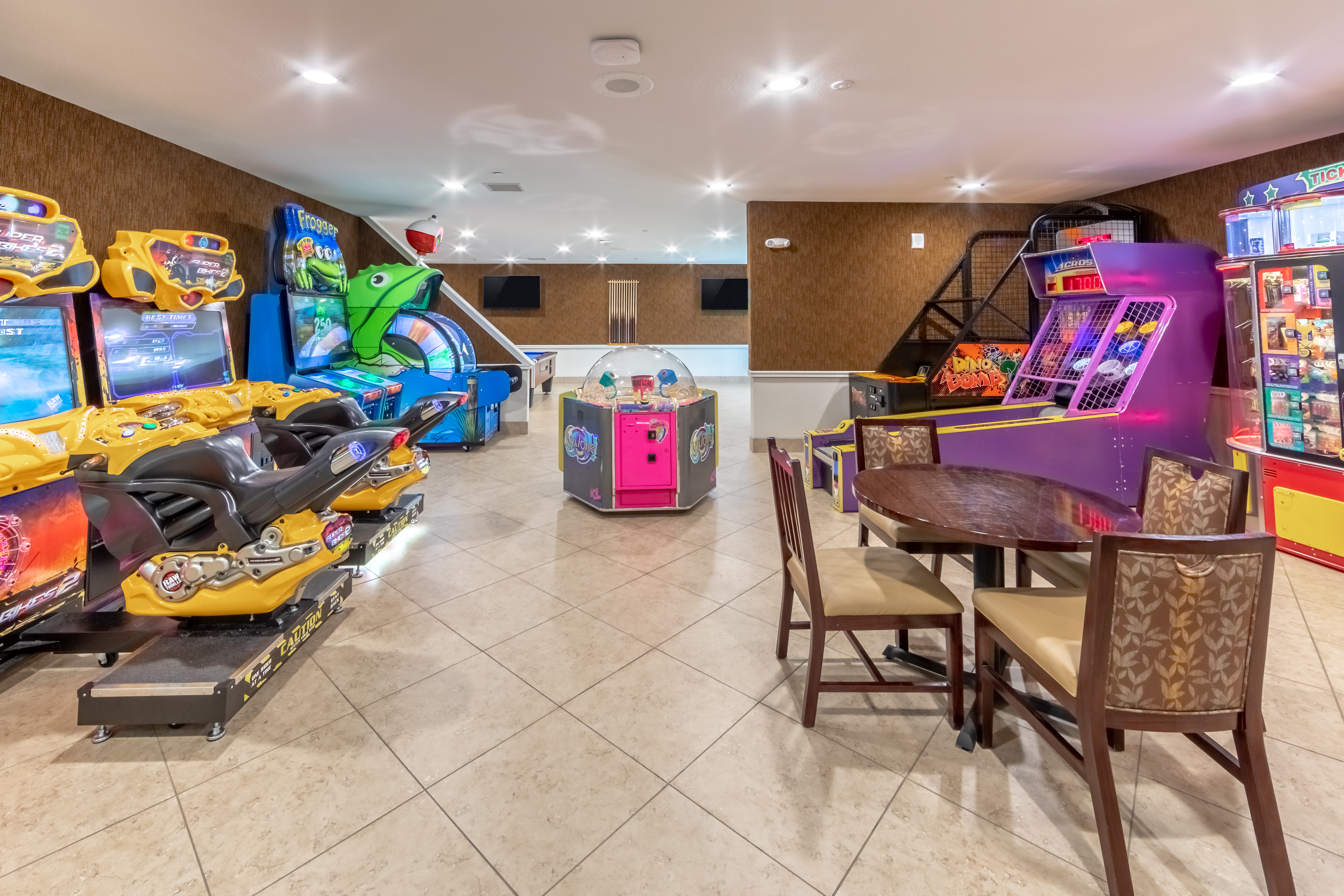 Arcade at Orlando Breeze Resort in Florida.