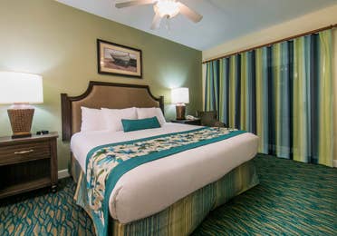 Bedroom in a villa at South Beach Resort