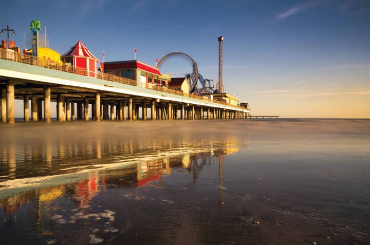 Pleasure Pier near Galveston Beach Resort