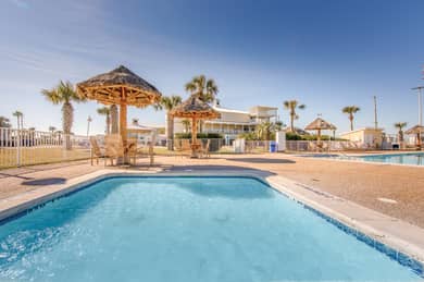 Outdoor pool at Galveston Seaside Resort