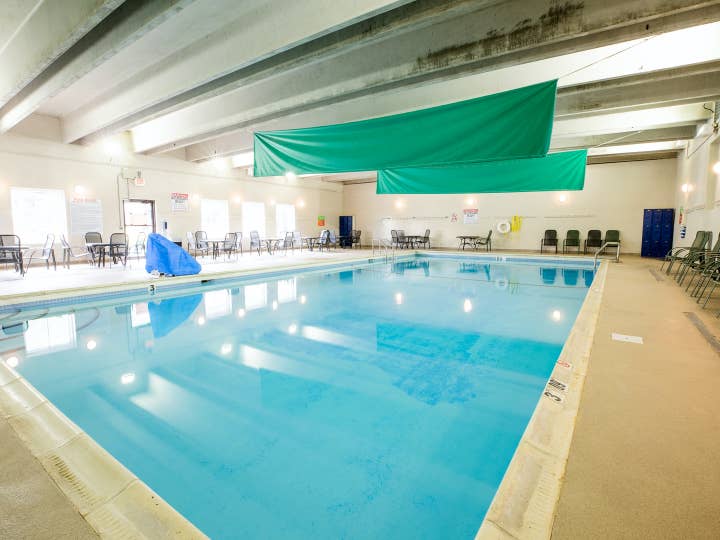 Indoor pool at Oak n' Spruce Resort in South Lee, Massachusetts