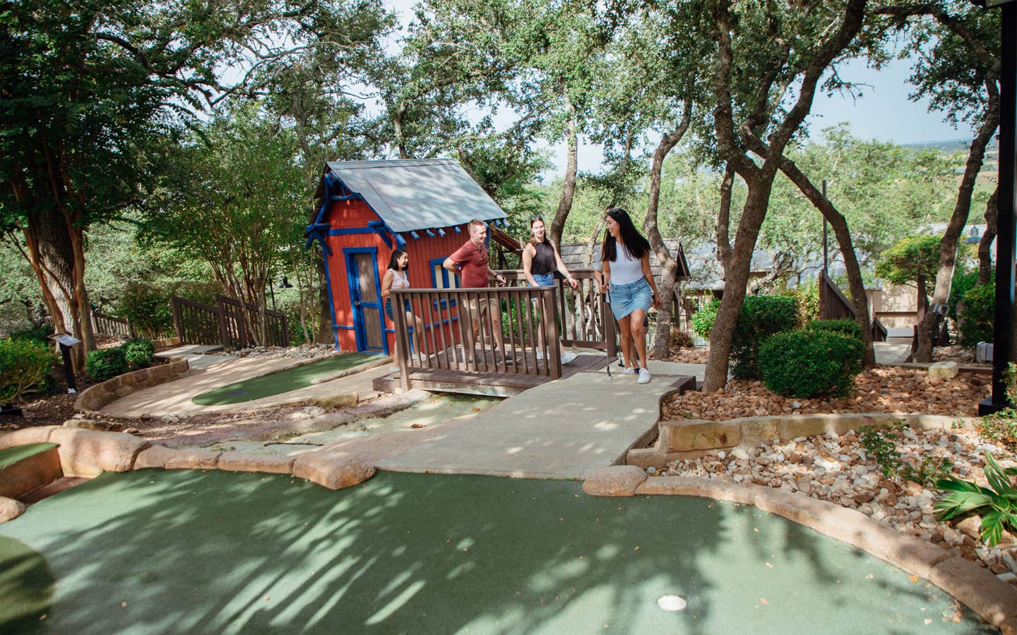 Mini golf course at Hill Country Resort in Canyon Lake, Texas