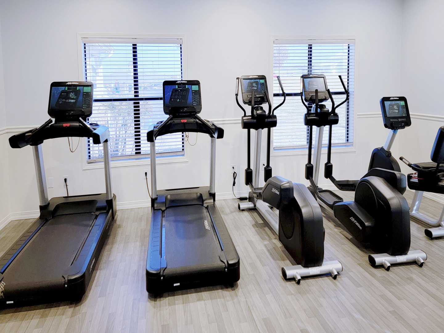 Fitness Center with ellipticals, stationary bikes and treadmills at Holiday Hills Resort in Branson, Missouri.