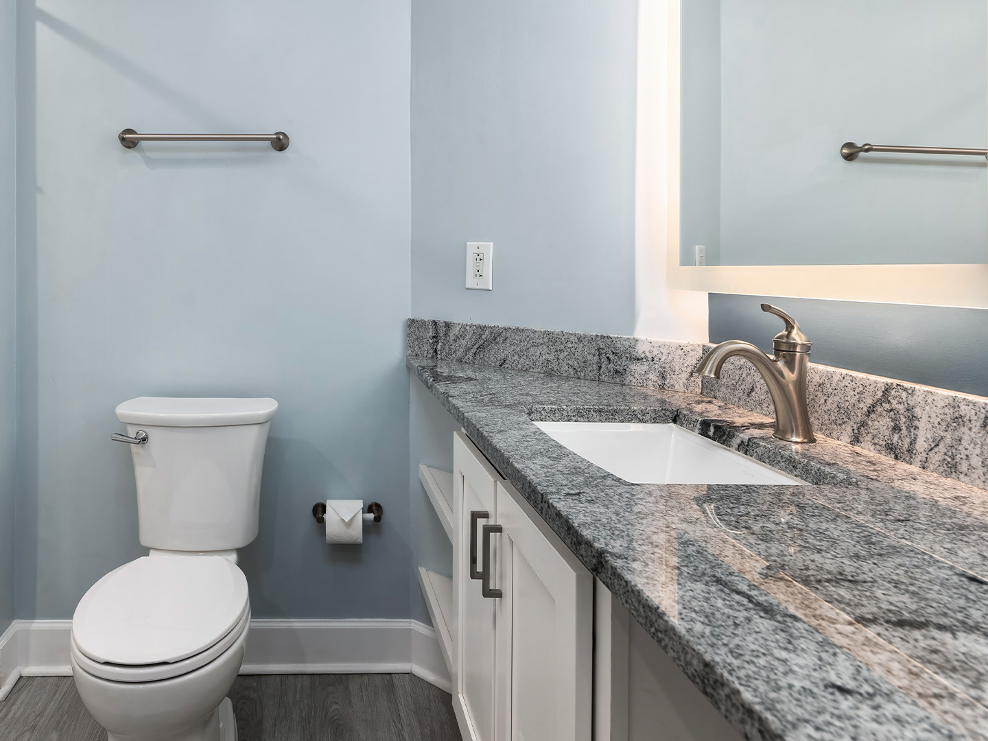 Bathroom in a studio villa at South Beach Resort