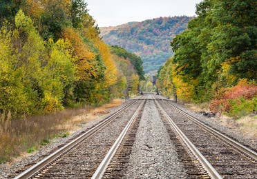 railway scenic view at the Berkshire Scenic Railway Museum near Oak n' Spruce in South Lee, MA