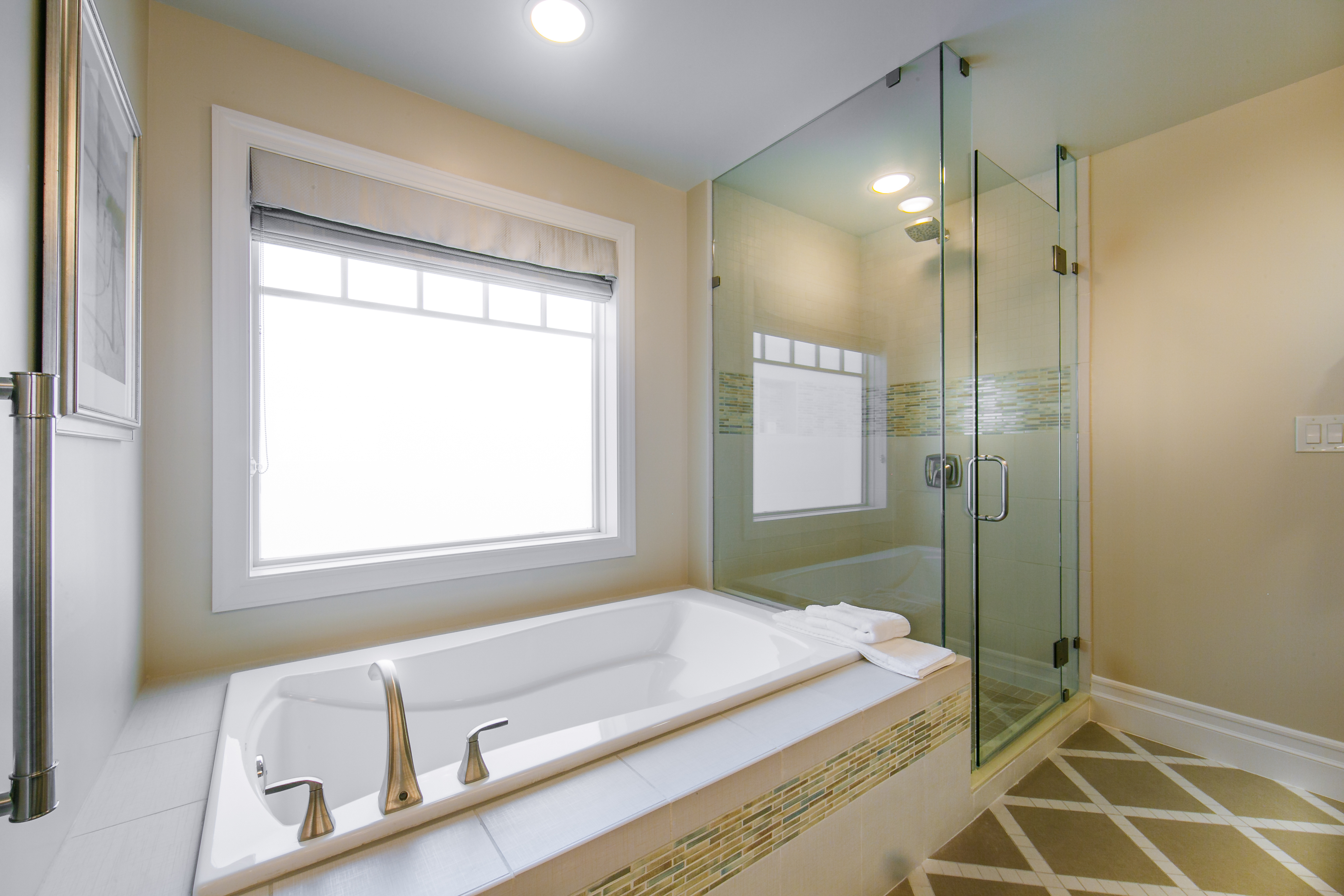 A bathroom in a Signature Collection villa at South Beach Resort in Myrtle Beach, South Carolina.