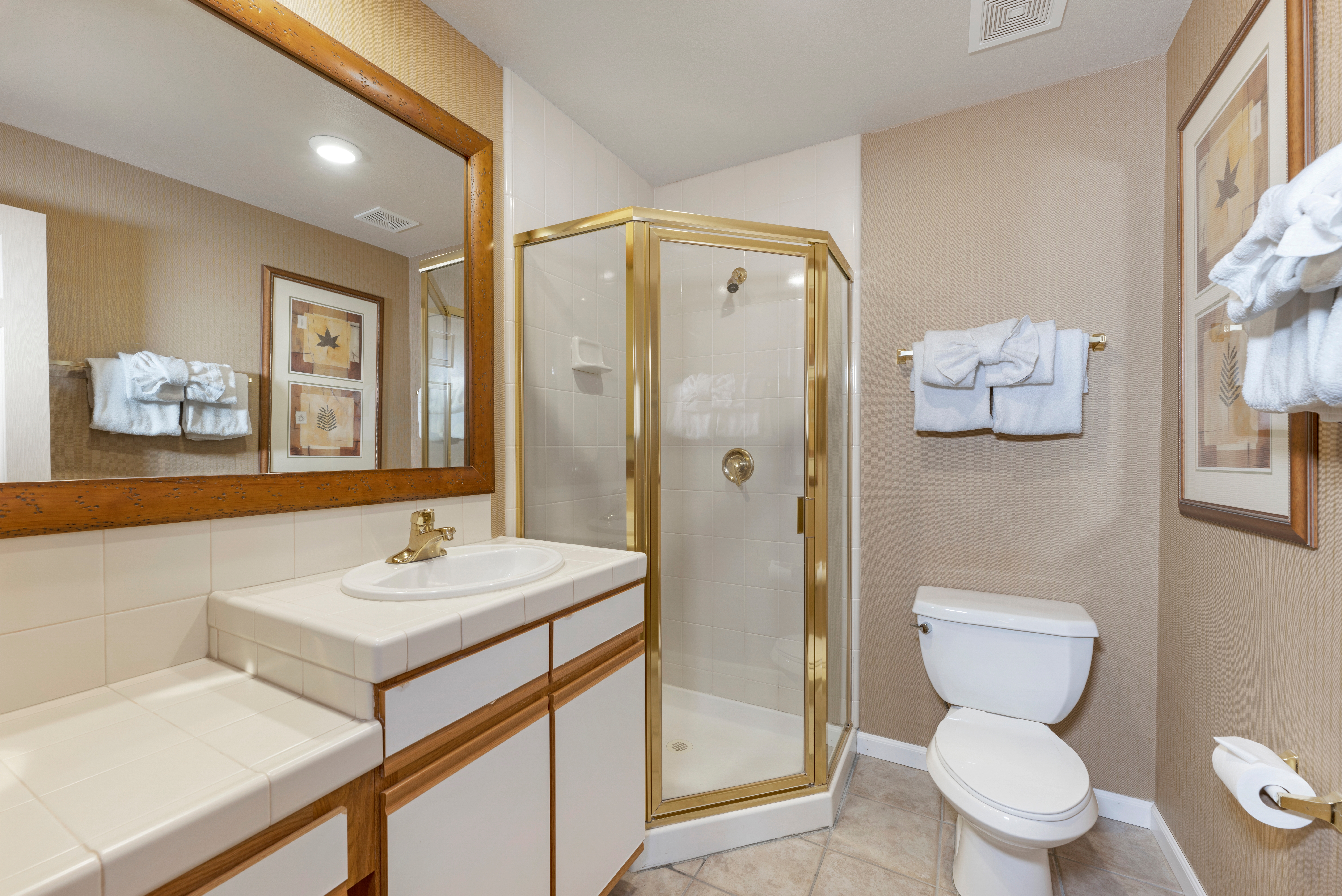 Bathroom in a Ridge Pointe villa at Tahoe Ridge Resort