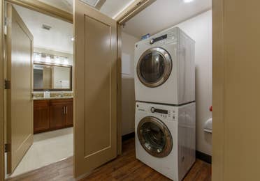 In-unit washer/dryer in a three-bedroom villa at Scottsdale Resort