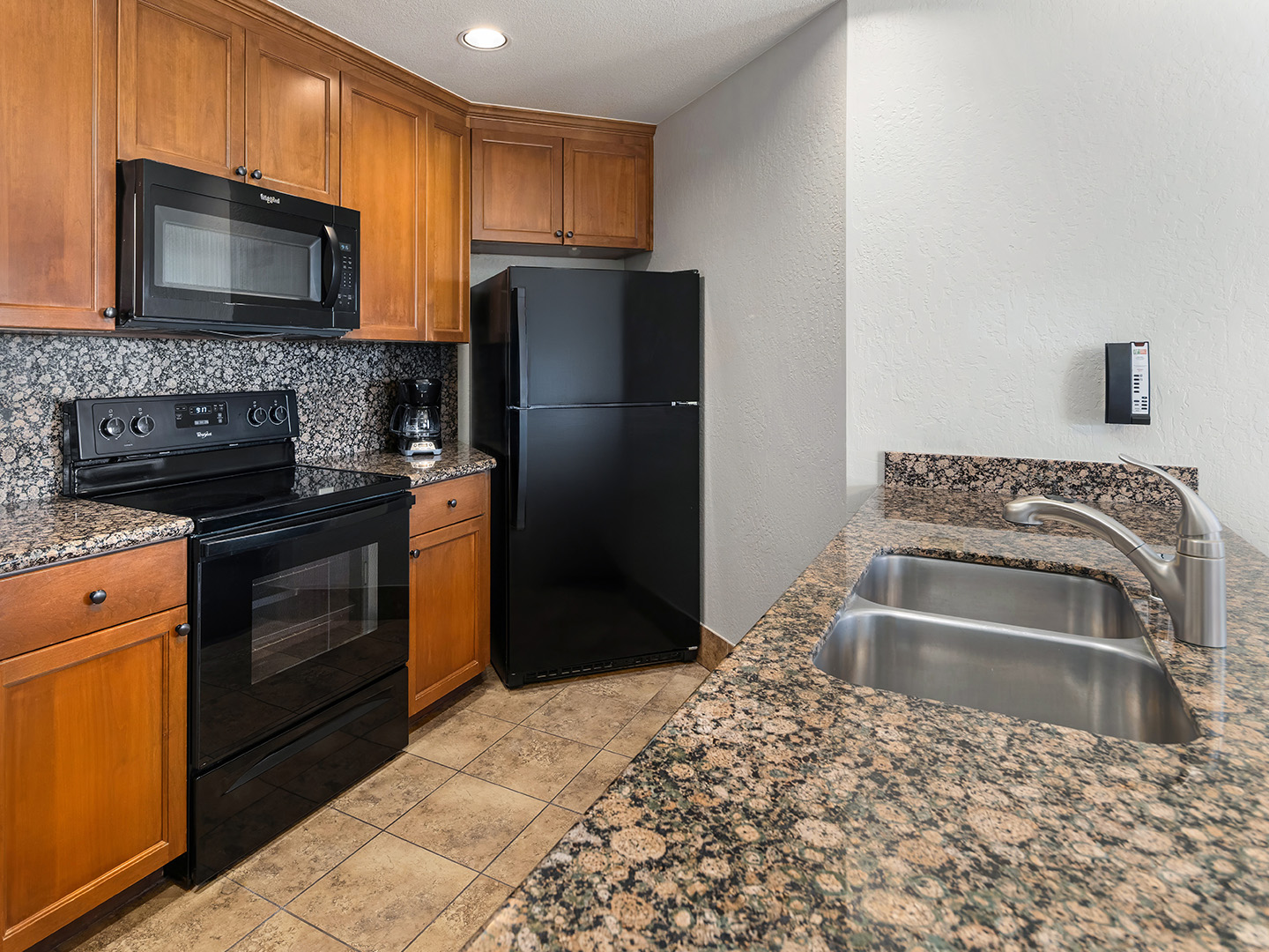 Kitchen in a Ridge Tahoe villa at Tahoe Ridge Resort