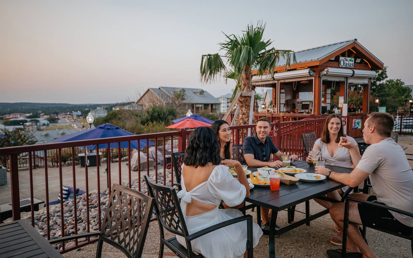 The Oasis Bar at Hill Country Resort in Canyon Lake, Texas